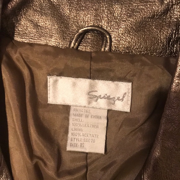Spiegel Metallic Leather Jacket - Picture 5 of 5